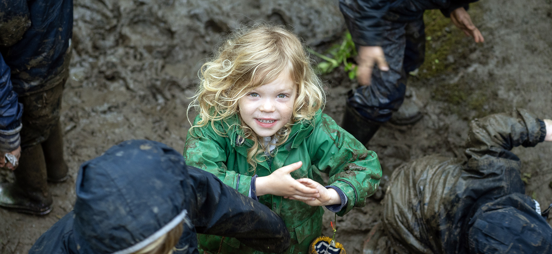 girl in the mud