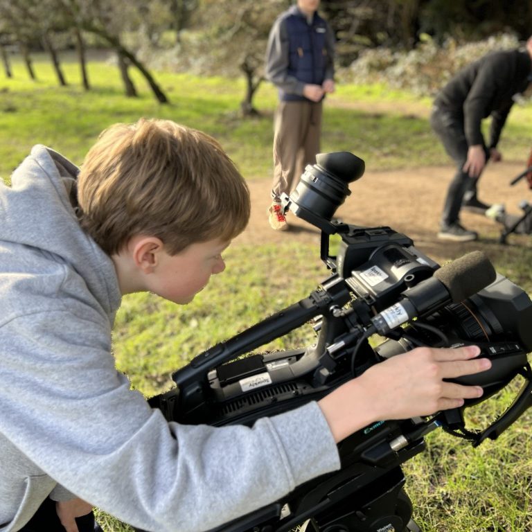 student looking at the camera